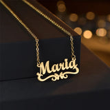 Personalized Butterfly Name Necklace for Women Girls