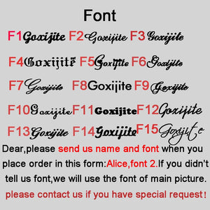Goxijite Letter Bracelet Personalized Women Name Bangles Gift