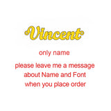 Personalized Stainless Steel Name Bracelet Heart Nameplate Bangle