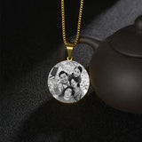 Goxijite Custom Name Necklace Stainless Steel Heart Pendant