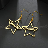 Personalized Star Name Earring Stainless Steel Accessories