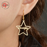 Personalized Star Name Earring Stainless Steel Accessories