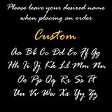 Goxijite Women's Name Necklace Stainless Steel Choker Necklace