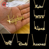 Goxijite Women's Name Necklace Stainless Steel Choker Necklace