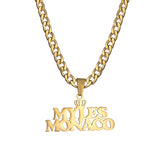 Goxijite Customized Name Necklace Cuban Chain