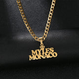 Goxijite Customized Name Necklace Cuban Chain