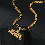 Goxijite Customized Name Necklace Cuban Chain