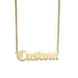 Customized Stainless Steel Name Pendant Necklace Choker Gift
