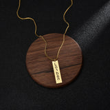 Goxijite Arabic Letter Name Necklace Box Chain Jewelry Gift