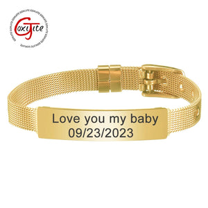 Personalized Stainless Name Bracelet