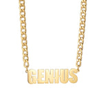 Goxijite Custom Name Necklace For Women Men Big Nameplate Necklaces