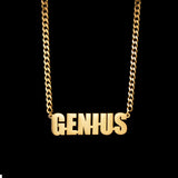 Goxijite Custom Name Necklace For Women Men Big Nameplate Necklaces