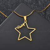 Goxijite Star Name Chain Necklace for Women