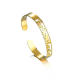 Personalized Name 2 Names Bangles Stainless Steel Bracelets