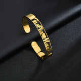 Personalized Name 2 Names Bangles Stainless Steel Bracelets