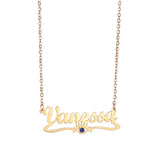 Goxijite God Birth Stone Name Necklace