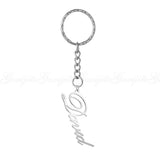 Goxijite Personalized Name Pendant Keychain Stainless Steel