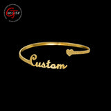 Personalized Goxijite Name Bangle Bracelet For Women