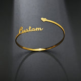 Personalized Goxijite Name Bangle Bracelet For Women