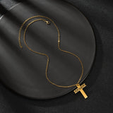 Goxijite Name Cross Necklace Personalized Nameplate Fashionable Necklaces