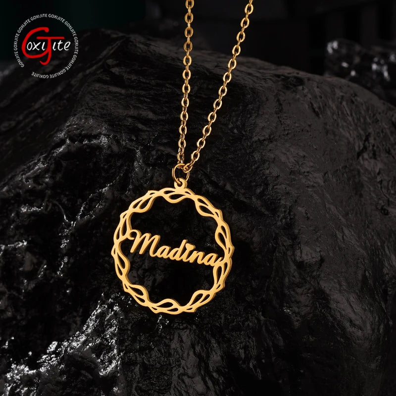 Goxijite Personalized Name Necklace for Women