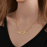 Personalized Goxijite Name Necklace With Wing