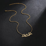 Personalized Goxijite Name Necklace With Wing