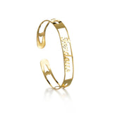 Personalized Heart Name Bangle Bracelet Stainless Steel Jewelry