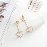 Korea Style Tassel Clip on Earrings for Women