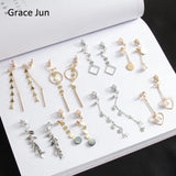 Korea Style Tassel Clip on Earrings for Women