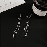 Korea Style Tassel Clip on Earrings for Women
