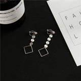 Korea Style Tassel Clip on Earrings for Women