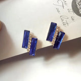 Heart Bowknot Clip on Earrings Rhinestone Crystal Without Piercing