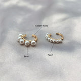 Grace Pearl Clip Earrings Wedding Gift Set