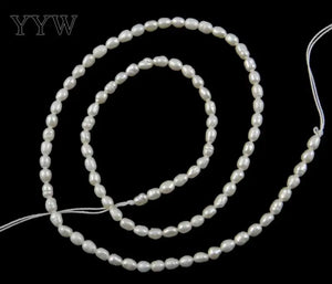 2-3mm Freshwater Pearl Beads Rice Loose Beads DIY Necklace Bracelet