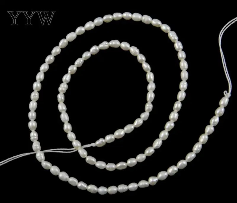 2-3mm Freshwater Pearl Beads Rice Loose Beads DIY Necklace Bracelet