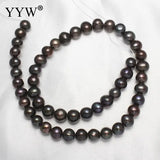 8-9mm Natural Freshwater Pearl Beads Round Loose Beads DIY Jewelry Making