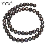 8-9mm Natural Freshwater Pearl Beads Round Loose Beads DIY Jewelry Making