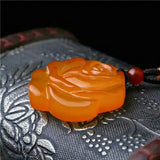 Agate Rose Necklace Pendant Gemstone Women's Jewelry Talisman