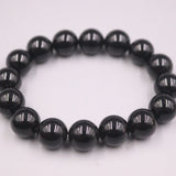 Agate Bracelet 12mm Round Bead Chain 55-60mm Woman Man