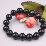 Agate Bracelet 12mm Round Bead Chain 55-60mm Woman Man
