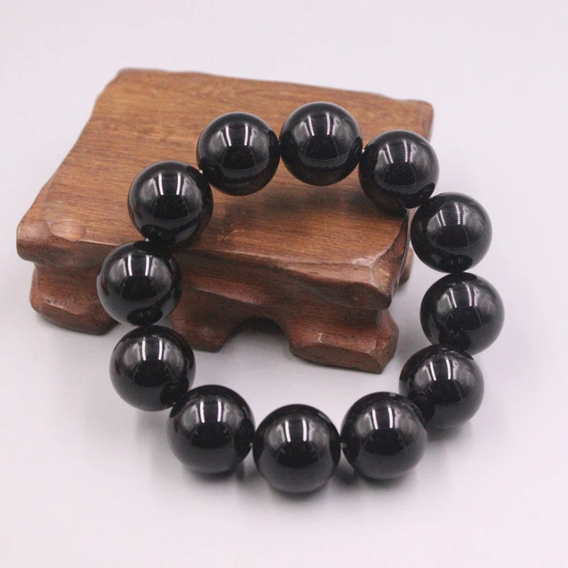 Agate Bracelet 18mm Round Bead Chain 55-60mm