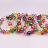 Tourmaline Bracelet 12mm Bead Chain 55-60mm Woman