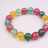 Tourmaline Bracelet 12mm Bead Chain 55-60mm Woman