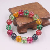 Tourmaline Bracelet 12mm Bead Chain 55-60mm Woman