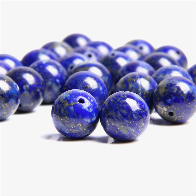 Natural Lapis Lazuli Round Bead Spacer Loose Beads for DIY Jewelry Making