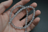 Matte Dull Polished Gray Agate Stone Round Beads 4mm 6mm 8mm 10mm
