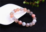 Mixed Moonstone Beaded Bracelet 8mm 10mm 12mm Bangle