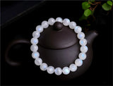 Rainbow Moonstone Beaded Bracelet Flash Moonstone Stretch Bracelet