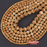 Natural Stone Citrine Loose Beads Round Quartz Crystals